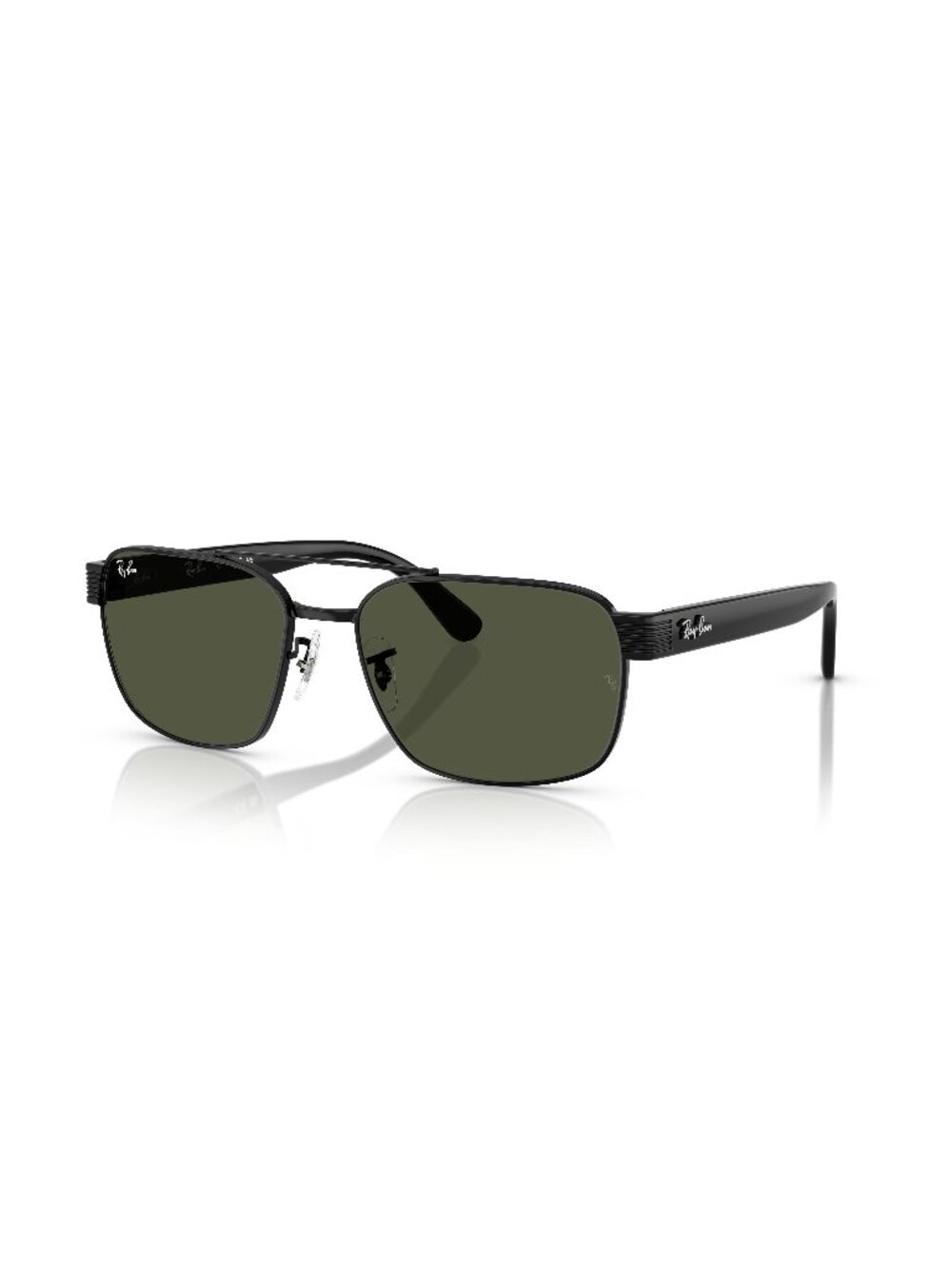 New Ray-Ban Unisex Sunglasses Black Green Lens Metal Frame Ray Ban RB3751 002 31